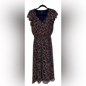 MSK Multi-Colored Flutter Sleeve Dress